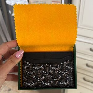 Goyard Black card holder